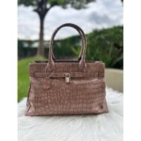 ราคา กระเป๋าทรงถือ หนังแท้ ทรงเบอร์กิ้น มือสอง (41717141985)