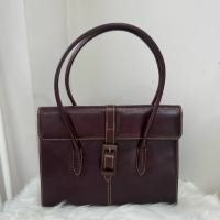 ราคา กระเป๋าถือ สะพายขึ้นไหล่ หนังแท้สีน้ำตาล (41625027527)