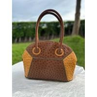 ราคา กระเป๋าหนังนกกระจอกเทศแท้ ดีไซน์สวย มือสอง (43562461253)