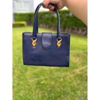ราคา กระเป๋าถือ หนังแท้สีน้ำเงินกรมท่า Ungaro (29992644867)