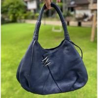 ราคา กระเป๋าสะพายขึ้นไหล่ ทรงพอช หนังแท้สีน้ำเงินเข้ม (52000750363)