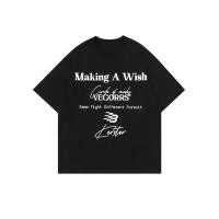 ราคา เสื้อยืดแขนสั้นพิมพ์ภาษาอังกฤษ เสื้อยืดแขนสั้นสำหรับผู้ชายและผู้หญิง เสื้อยืดแขนสั้นสไตล์อเมริกัน (28873691315)