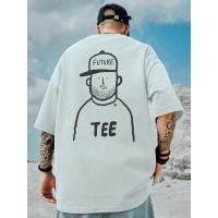 ราคา ใหม่สไตล์อเมริกันลุงแฟชั่นหลวมแบรนด์เสื้อยืดแขนสั้นสีขาวบวกขนาดผู้ชายฤดูร้อนครึ่งแขน (26371803210)