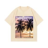 ราคา Custom Private Label พร้อมจัดส่ง ต้นมะพร้าว พิมพ์เสื้อยืดตั้งแคมป์คอลเลกชันนุ่มและสะดวกสบาย (26028587012)