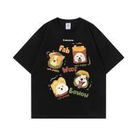 ราคา สุนัขน่ารักพิมพ์เสื้อยืดแขนสั้น เสื้อยืดแขนสั้นสำหรับผู้ชายและผู้หญิง เสื้อยืดแขนสั้นสไตล์อเมริกัน (25790389477)