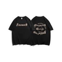 ราคา วอร์ชั่นเกาหลีของผู้ชายเสื้อยืดคอกลมลำลองฤดูร้อนจดหมายพิมพ์ลายแขนสั้นเสื้อยืดกางเกงขาสั้นนักเรียนกับเสื้อผ้าหล่อ (25585968546)