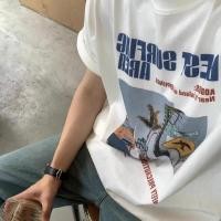 ราคา วอร์ชั่นเกาหลีของผู้ชายเสื้อยืดคอกลมลำลองฤดูร้อนจดหมายพิมพ์ลายแขนสั้นเสื้อยืดกางเกงขาสั้นนักเรียนกับเสื้อผ้าหล่อ (28362363284)