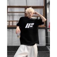 ราคา เสื้อยืดแขนสั้นพิมพ์ง่าย เสื้อยืดแขนสั้นสำหรับผู้ชายและผู้หญิง เสื้อยืดแขนสั้นแฟชั่นอเมริกันผ้าฝ้าย (26573111968)