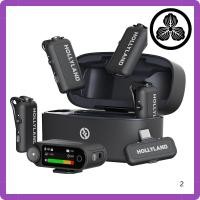 ราคา Hollyland LARK MAX 2 Wireless Microphone System AI Noise Cancellation 32bit Audio 340m Transmission Compatible with iPhone Android and Cameras Includes 1 TX 1 Receiver (44951613589)
