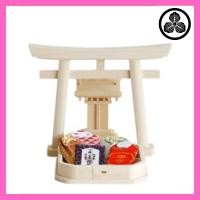 ราคา Yamakou Smallest Shrine with Torii Gate Made in Japan All Hinoki Wood Amulet for Dedicated Storage Shrine Amulet Holder Amulet Stand Main Shrine Body H10 W7 5 D4 cm (29115903387)