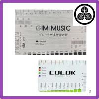 ราคา GIMI Multi Functional Guitar String Ruler Stainless Steel String Action Ruler for Precise String Height Adjustment on String Instruments Frets Saddles and Nuts (26942479761)