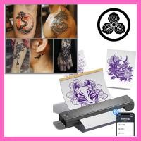 ราคา Tattoo Printer Transfer Machine Portable Thermal Copy Device with 10 Transfer Papers Bluetooth Connectivity Compatible with Android iOS Includes Japanese Instructions (40452736538)
