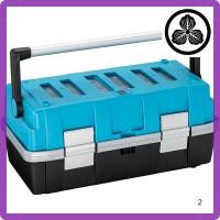 ราคา HAZET Professional Tool Box with Aluminum Handle and Waterproof Design Two Tier Tray Includes Two Small Storage Boxes Lightweight and Durable Perfect for Mechanics and DIY Projects Made in Germany (56