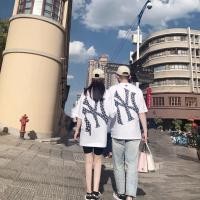 ราคา MLB เสื้อยืด MONOGRAM พิมพ์ลายNY LA แขนสั้น 2022 ใหม่ NY Yankees ปักลายชุดกีฬาคู่รัก (14472841803)