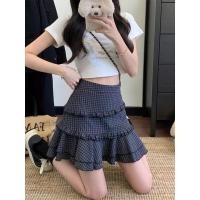 ราคา กระโปรงแฟชั่นลายสก๊อตย้อนยุคผู้หญิง 2025 ฤดูใบไม้ผลิฤดูร้อนสไตล์ใหม่เร้าใจเอวสูงกระโปรงทรงเอ แฟชั่นจับคู่ (29431284403)