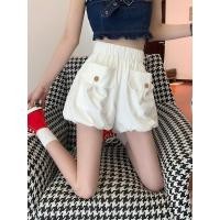 ราคา ฤดูร้อนใหม่ยืดหยุ่นกางเกงขาสั้นเอวสูง สวมใส่ด้านนอกหลวมเอวสูงกางเกงลำลองผอม กางเกงขาสั้นแฟชั่น (25130120523)