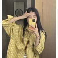 ราคา เสื้อเชิ้ตลายทางแฟชั่นสไตล์บางเวอร์ชั่นเกาหลี 2025 ฤดูร้อนสไตล์ใหม่เสื้อเชิ้ตแขนยาว สไตล์แฟชั่นเรียบง่ายจับคู่ (29682467982)