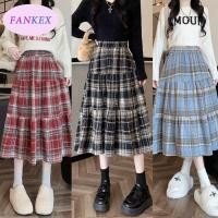 ราคา 24H จัดส่ง วินเทจสีแดงลายสก๊อตแม็กซี่ เกาหลีรุ่นฤดูใบไม้ร่วงใหม่กระโปรงครึ่งตัว นักเรียนกลางยาวกระโปรง (28814075110)