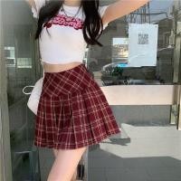ราคา เกาหลีรุ่นแฟชั่นลายสก๊อตกระโปรงสั้น นักเรียนเอวสูงลายสก๊อตกระโปรงสั้น ญี่ปุ่น JK จีบกระโปรง (24638272772)