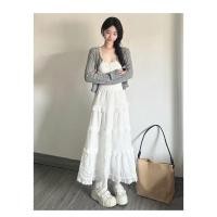 ราคา ฤดูร้อนใหม่สไตล์วรรณกรรมแฟชั่นกระโปรงยาว กระโปรงครึ่งสีขาว กระโปรง Pompom ชีฟอง กระโปรงผ้าโปร่งเจ้าหญิงพรีเมี่ยม (26753763279)