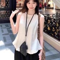 ราคา ลูกไม้ฝรั่งเศสเสื้อแขนกุดกั๊กผู้หญิง2025 ฤดูร้อนสไตล์ใหม่แฟชั่นสีทึบ เสื้อผ้าเกาหลี (24895639132)