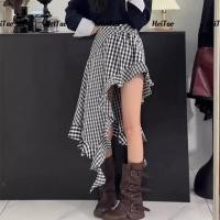 ราคา กระโปรงลายสก๊อตสไตล์ย้อนยุคผู้หญิง ฤดูร้อนสไตล์ใหม่เอวสูงเวอร์ชั่นเกาหลีกระโปรงยาว เวอร์ชั่นเกาหลีเสื้อผ้าผู้หญิง (41617845727)