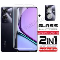 ราคา 2 in 1 ป้องกันหน้าจอกระจกนิรภัยฟิล์มสําหรับRealmeหมายเหตุ 60 50 X 6 0 5 0 Note60X Note50 RealmeNote60X RealmeNote50 กล้องกลับเลนส์ป้องกันคลุมทั้งหมดฟิล์มด้านหน้า (29710009934)