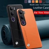 ราคา สําหรับ VivoY21d 2025 หนัง PU เคสโทรศัพท์สําหรับ Vivo Y21 d Y21d Y 21d VivoY21d ปลอก Soft TPU Edge ป้องกันกันชนกันกระแทกปกหลัง (44374020205)