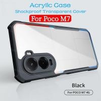 ราคา สําหรับ PocoM7 4G สําหรับ Poco M7 plus pro M7plus M7pro M 7 PocoM7 plus PocoM7plus PocoM7 pro PocoM7pro 2025 โปร่งใส TPU กันชนอะคริลิคเคสโทรศัพท์เกราะกันกระแทกปกหลัง (43068470397)