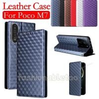 ราคา สําหรับ PocoM7 4G หนังสําหรับ Poco M7 plus pro M7plus M7pro M 7 PocoM7 plus PocoM7plus PocoM7 pro PocoM7pro ขาตั้งแม่เหล็กผู้ถือปลอกกันกระแทกฝาหลัง (41665226185)