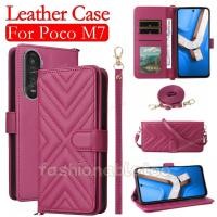 ราคา สําหรับ PocoM7 4G หนังสําหรับ Poco M7 plus pro M7plus M7pro M 7 PocoM7 plus PocoM7plus PocoM7 pro PocoM7pro Magnetic Bracket ปลอกกันกระแทกฝาหลัง (40515218141)
