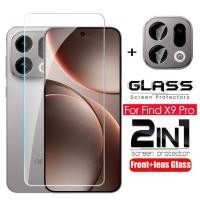 ราคา สําหรับ FindX9Pro 2 in 1 ป้องกันหน้าจอกระจกนิรภัยฟิล์มสําหรับOppoค้นหาX9 Pro X9Pro X 9 FindX9 Pro FindX9Pro CPH2791 CPH2797 2025 กล้องกลับเลนส์ป้องกันคลุมทั้งหมดฟิล์มด้านหน้า (40025429158)