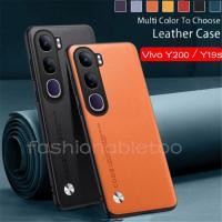 ราคา หนัง PU Texture เคสโทรศัพท์สําหรับ Vivo Y29S Y200 Y19s Y 29 Y 200 Y 19s Y19 s VivoY29S VivoY200 VivoY19s 4G 5G 2024 2025 ปลอก Soft TPU Edge ป้องกันกันชนกันกระแทกฝาหลัง (29266570176)