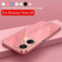 ราคา ปลอกสําหรับrealmeหมายเหตุ60 X 50 6 0 X 5 0 Note60X Note50 RealmeNote60X RealmeNote50ตารางชุบเคสโทรศัพท์แฟชั่นคู่ซิลิโคนอ่อนนุ่มกล้องเลนส์กันกระแทกปกหลัง (28910371147)