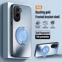 ราคา สําหรับ PocoM7 4G โลหะ Matte สําหรับ Poco M7 plus M 7 PocoM7plus PocoM7pro ผู้ถือแหวนวงเล็บ TPU อะคริลิคเคสโทรศัพท์ Anti ลายนิ้วมือกล้องเลนส์ Protector กันกระแทกปกหลัง (28540606359)