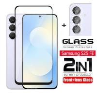 ราคา SAMSUNG สําหรับSamsungS25FE 5G 2 ใน 1 ป้องกันหน้าจอกระจกนิรภัยฟิล์มสําหรับSamsung Galaxy S25 FE S25 S25Plus S25Ultra S25Edge S 25 2025 กล้องกลับเลนส์ป้องกันคลุมทั้งหมดฟิล์มด้านหน้า (28141964910)
