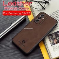 ราคา SAMSUNG หนังmatte Textureเคสโทรศัพท์สําหรับSamsung Galaxy S21 S22 S23 S24 FE plus Ultra S24FE S24 S24plus S24Ultra S23FE S21FE S 24 ปลอกSoft TPU Edgeป้องกันกันกระแทกปกหลัง (27414129345)