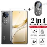 ราคา 2 in 1 ป้องกันหน้าจอกระจกนิรภัยฟิล์มสําหรับVivo V50 Lite Pro V50Lite V50Pro VivoV50Lite VivoV50Pro 4G 5G 2025 V2427 คลุมทั้งหมดกล้องกลับเลนส์ป้องกันกระจกด้านหน้าฟิล์ม (26376670554)