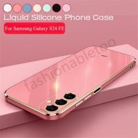 ราคา SAMSUNG สําหรับsamsung Galaxy S22 S23 S24 FE plus Ultra S24FE S24 S24plus S24Ultra S23FE S 24 Squareชุบเคสโทรศัพท์แฟชั่นคู่ซิลิโคนอ่อนนุ่มกล้องเลนส์กันกระแทกปกหลัง (26263557797)