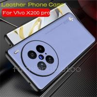 ราคา หนัง PU Texture เคสโทรศัพท์สําหรับ Vivo X100 X200 pro mini X200pro mini X200promini X 200 VivoX200 pro VivoX200pro ปลอก Soft TPU Edge ป้องกันกันชนกันกระแทกปกหลัง (25937975459)