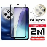 ราคา 2 in 1 ป้องกันหน้าจอกระจกนิรภัยฟิล์มสําหรับRedmi 14C 13C 14 C 13 C Redmi14C Redmi13C 4G 5Gกล้องกลับเลนส์ป้องกันคลุมทั้งหมดฟิล์มด้านหน้า (25735590392)