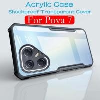 ราคา สําหรับ Pova 7 2025 สําหรับ Tecno Pova 7 Ultra Pro 7Ultra Pova7 Ultra Pova7Ultra Pova7 pro Pova7pro TecnoPova7 โปร่งใส TPU กันชนอะคริลิคเคสโทรศัพท์เกราะกันกระแทกปกหลัง (44062136124)