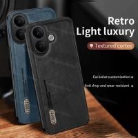 ราคา สําหรับVivoV60Lite PU Retro Matteหนังเคสโทรศัพท์สําหรับVivo V60 Lite V60Lite V 60 VivoV60 Lite VivoV60Lite 2025 ปลอกSoft TPU Edgeป้องกันกันชนกันกระแทกปกหลัง (43724011628)