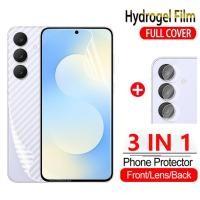 ราคา SAMSUNG สําหรับSamsungS25FE 5G 3 ใน 1 HydrogelสําหรับSamsung Galaxy S25 FE Plus Ultra S25FE S25 S25Plus S25Ultra S25Edge S 25 ด้านหน้ากลับSoft Screen Protectorกล้องกลับเลนส์ป้องกันฟิล์ม (42170648979)