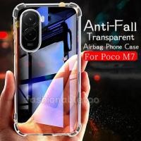 ราคา สําหรับ PocoM7 4G สําหรับ Poco M7 plus pro M7plus M7pro M 7 PocoM7 plus PocoM7plus PocoM7 pro PocoM7pro สี่มุมซิลิคอนเคสโทรศัพท์กล้องเลนส์ Protector กันกระแทกปกหลัง (42115231500)