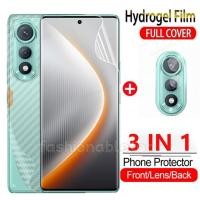 ราคา สําหรับ Tecno Pova Curve 5G 3 ใน 1 Hydrogel สําหรับ Tecno Pova Curve PovaCurve TecnoPovaCurve LJ8k 2025 ด้านหน้าด้านหลังนุ่มป้องกันหน้าจอกล้องกลับเลนส์ป้องกันฟิล์ม (40915222075)