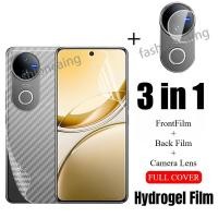 ราคา 3 in 1 Hydrogel สําหรับ Vivo V50 Lite Pro V50Pro V50Lite VivoV50 Pro Vivov50Lite VivoV50Pro 5G 2025 V2427 ด้านหน้าหน้าจอป้องกันนุ่มกล้องกลับเลนส์ป้องกันฟิล์ม (29476669306)