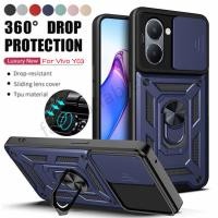 ราคา สําหรับ Vivo Y28s Y38 Y58 Y18s Y03s Y03t Y100 Y 28 Y 18 Y 38 Y 03 Y 100 VivoY28 VivoY18 เคสโทรศัพท์เกราะแหวนยึด Stent Push เลนส์กล้องกันกระแทกป้องกันปกหลัง (29001838247)