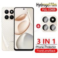 ราคา สําหรับ Honor400Smart 3 in 1 Hydrogel สําหรับ Honor 400 สมาร์ท Honor400 สมาร์ท Honor400Smart Honor400pro Honor400Lite 2025 ด้านหน้าด้านหลัง Soft Screen Protector กล้องกลับเลนส์ป้องกันฟิล์ม (2859117325