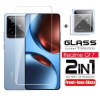 ราคา 2 in 1 ป้องกันหน้าจอกระจกนิรภัยฟิล์มสําหรับRealme Gt 7 T Pro 7T 7Pro Gt7 Gt7T Gt7pro RealmeGt7T RealmeGt7pro 2025 กล้องกลับเลนส์ป้องกันคลุมทั้งหมดฟิล์มด้านหน้า (28336853055)